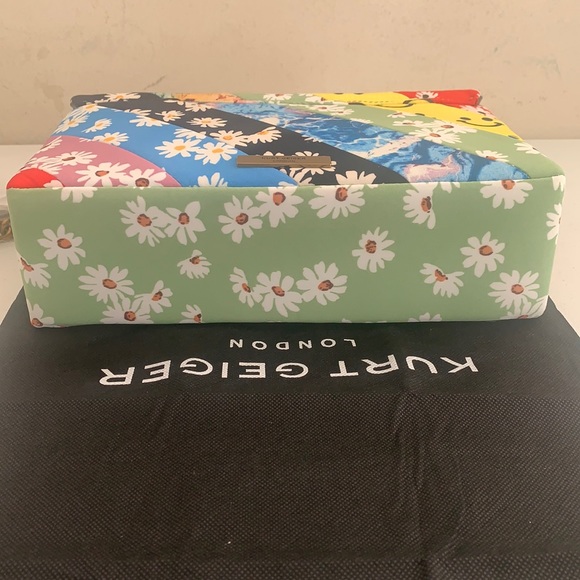KURT GEIGER LONDON FLORAL RAINBOW SMILEY B… - Picture 10 of 16